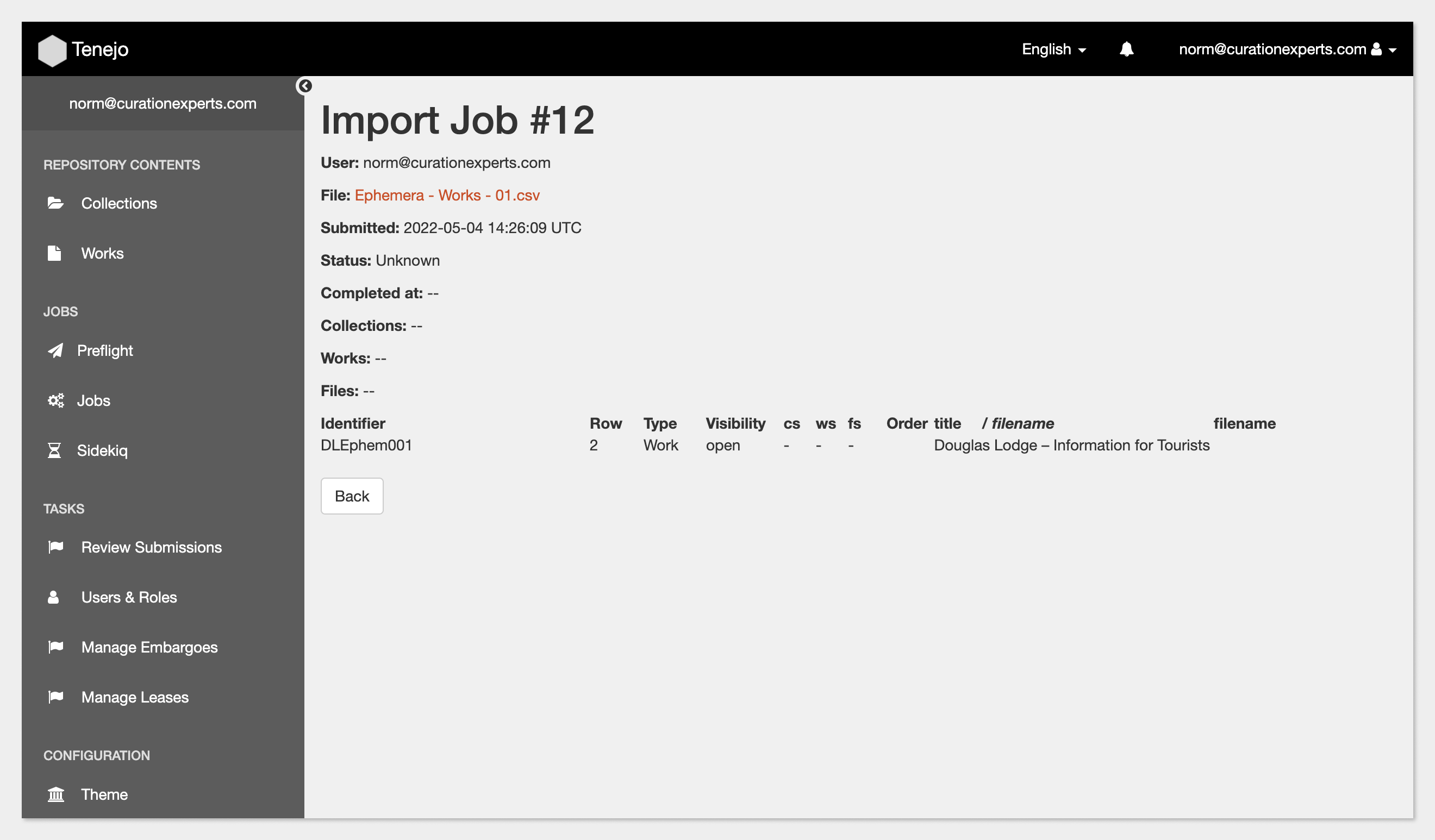 Jobs Import